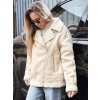 Dámska zimná bunda s kožuštekom Dstreet TY5245 - výpredaj Farba: Béžová, Veľkosť: XL