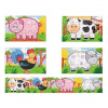 Viga Drevené puzzle farma 4obrázky 6934510500696 VIGA