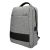 MIA LAROUGE Šedý batoh pre notebook 15,6 palca, USB, UNI