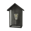 ACA Lighting Vonkajšie nástenné svietidlo CELIA max. 60W/E27/230V/IP44, čierna farba, CELIAH1