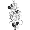 Detské samolepky na stenu - Wall Wall Sticker Kvety Roses 140 cm (Detské samolepky na stenu - Wall Wall Sticker Kvety Roses 140 cm)