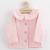 Dojčenský kabátik na gombíky New Baby Luxury clothing Laura ružový 56 (1-2m) Ružová