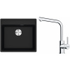 Set Franke G255O (dřez MRG 610-52 RTL Onyx + baterie FS 3230.031 LINA SMART Chrom) 114.0700.708