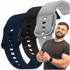 Sada: 3x remienok pre Samsung Galaxy Watch 4/5/6/7 43 mm 45 mm 47 mm Classic Pro