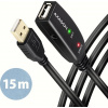 AXAGON ADR-215, USB 2.0 A-M -> A-F aktivní prodlužovací / repeater kabel, 15m