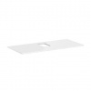Hansgrohe Xelu Q - Doska pod umývadlo 118x55 cm, výrez uprostred, lesklá biela 54122050