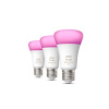 Philips Hue 8719514328389 LED žiarovky 3x6,5W | E27 | 800lm | 2000-6500K | RGB - set 3 ks, White and color Ambiance, stmievateľné, Bluetooth