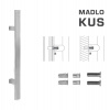 MPkovania FT - MADLO kód K41S 40x10 mm SP ks Rozteč madla: 600 mm, Rozmer profilu madla: 40x10 mm, Dĺžka: 800 mm