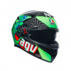 Prilba AGV K3 KAMALEON Black Red Green Veľkosť: L (59-60 cm)