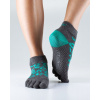 ANKLE nízke ABS prstové ponožky ToeSox tm. šedá / indigo S