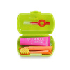 Curaprox Travel Set zubná kefka + CPS medzizubné kefky 2 ks + zubná pasta 10 ml darčeková sada, zelený