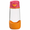 Dětská sportovní láhev b.box 450 ml růžová / oranžová