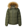 SoulCal 2 Zip Bubble Jacket Womens Khaki 8 (36)