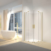 Sprchová kabína REA Montana Double Gold Brush 90x90