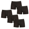 5PACK pánske boxerky Nedeto nadrozmer čierne (5NBX001) 6XL