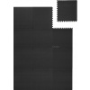 Gumová PODLAHA PUZZLE do posilňovne MATA pod ochranné vybavenie čierna 1,8x2,4 m
