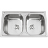 Kuchyňský dřez Sinks Okio 800 DUO V 0,6 mm, matný RDOKM80050026V