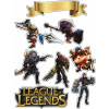 CUKROVÁ TLAČ jedlý obrázok na tortu Cukrová hmota LOL League of Legends hra #2