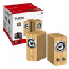 Genius SP-HF400 Reproduktory, 2.0, 10W, 3,5mm jack, dřevěné, světlé dřevo (31730058401)