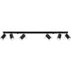 Svietidlá - Závesné svietidlá - Sollux Lampa LED GU10 24H Plafon RING 6L Czarny (Svietidlá - Závesné svietidlá - Sollux Lampa LED GU10 24H Plafon RING 6L Czarny)