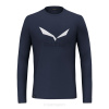 SALEWA SOLIDLOGO DRY LONG SLEEVE TEE NAVY BLAZER MELANGE 2024 M
