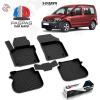 Gumový set 4D najkvalitnejších presných autokobercov VW Caddy 2004-15