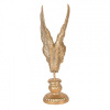 Clayre & Eef Zlatá antik anjelské krídla na podstavci Angel Wings - 10*10*33 cm - Clayre & Eef