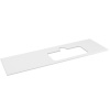 Sapho BRAHEA doska Rockstone s otvorom 146,6x51,5cm, pravá, biela matná BT147-0101-R