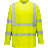 PORTWEST HI-VIS POLYESTER S178/ Reflexné funkčné tričko, dl. rukáv - HV žltá L
