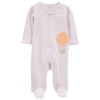 CARTER'S Overal na zips Sleep&Play Lilac Stripe dievča 6m/ veľ. 68