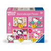 Puzzle dla dzieci 2D: Hello Kitty 4w1 Ravensburger