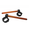 ACCOSSATO Adjustable clip-ons ACCOSSATO inclination from 6Â° to 10Â° with inner ring, orange