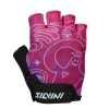 Detské cyklistické rukavice Silvini Punta CA1438 - Black-fuchsia - 3-4Y