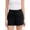 Tommy Hilfiger šortky dámske ľanové WW0WW49637 čierna L