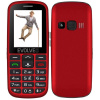 EVOLVEO EasyPhone EG, mobilný telefón pre seniorov s nabíjacím stojanom (červená farba) (EP-550-EGR)