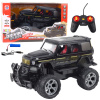 LEAN TOYS RC terénne auto s diaľkovo ovládanými svetlami, čierne 1:12