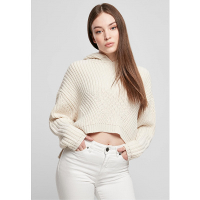 Urban Classics Dámsky sveter s kapucňou Oversized Hoody Sweater Farba: whitesand, Veľkosť: S