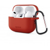 Púzdro na slúchadlá Epico silikónové púzdro pre Airpods Pro 2 s karabínou - červené (9911101400019)