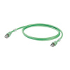 Weidmüller 1251590150 RJ45 sieťové káble, prepojovacie káble CAT 6A S/FTP 15.00 m zelená UL certifikácia 1 ks; 1251590150