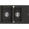 Mexen Gaspar - drez granitový 73,7x47,5cm, 1,5-komorový, čierna-zlatá, 6507731505-75