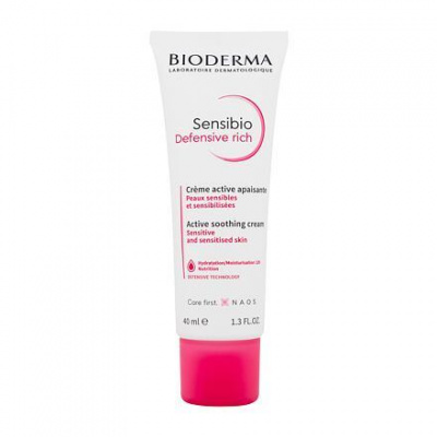 BIODERMA Sensibio Defensive Rich Active Soothing Cream zklidňující krém pro citlivou pleť 40 ml pro ženy
