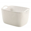 Curver KNIT košík 19l pletený krémový 03670-X64