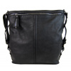 Moderná veľká crossbody kabelka 74-MH čierna