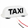 MAJÁK LED LAMPA ŠPAČKA SIGNALIZÁTOR TAXI BIELA SILNÁ PRÍSAVKA 12V
