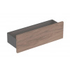 Geberit Smyle Square Polička 45 cm, lávová/orech hickory 500.362.JR.1