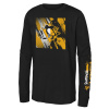 Outerstuff Dětské tričko Pittsburgh Penguins NHL Half & Half Ls Ctn Tee Veľkosť: Detské XL (13 - 15 rokov)