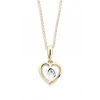 Cutie Diamonds Prívesok zo žltého zlata s diamantom Srdiečko DZ6298-1609-40-00-X-R1
