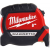 MILWAUKEE Meter, zvinovací PREMIUM MAGNETIC 8M/27MM