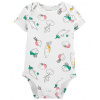 CARTER'S Body krátky rukáv Ivory Vegetables dievča 24m