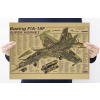 Plagát F-18 Hornet Craft Retro Paper 50 x 35 cm (Plagát F-18 Hornet Craft Retro Paper 50 x 35 cm)